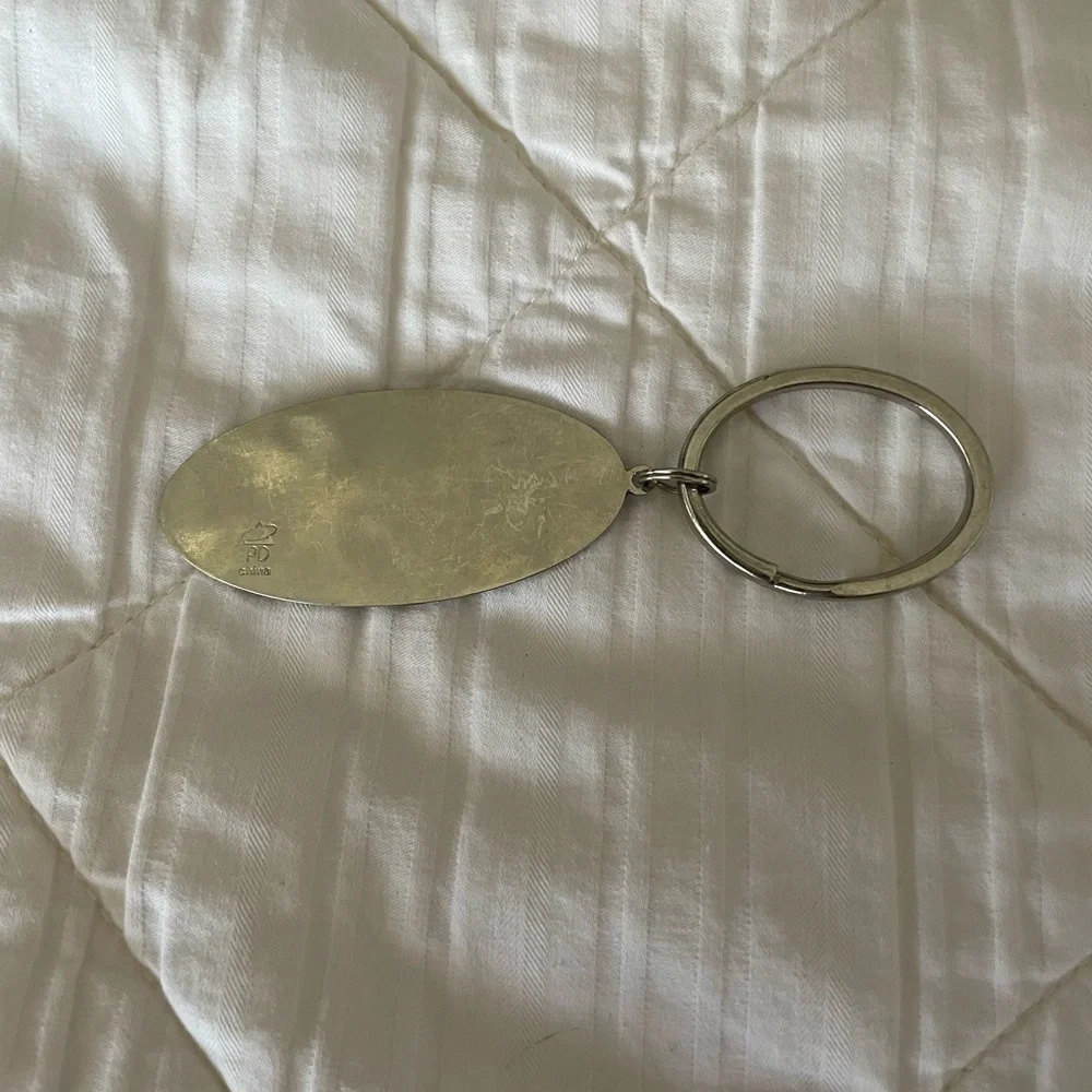 Steamboat Keychain with Silver Ring